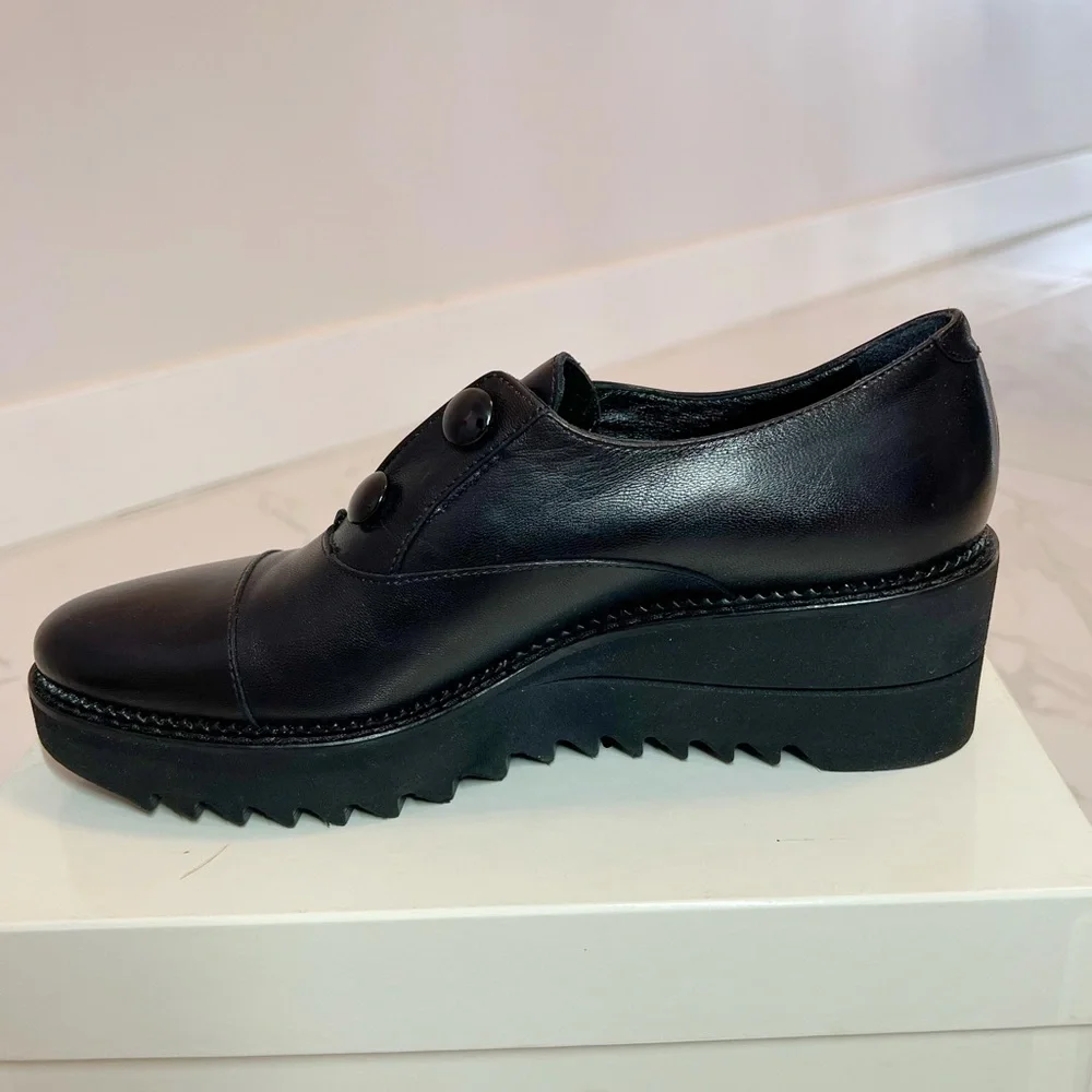 Luca Grossi ITALIAN Black Leather Elastic
Loafers Comfort Shoes Size EU 39 - Picture 13 of 16